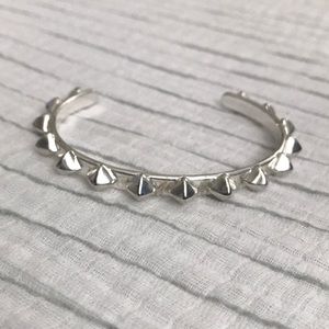Studded silver bracelet
